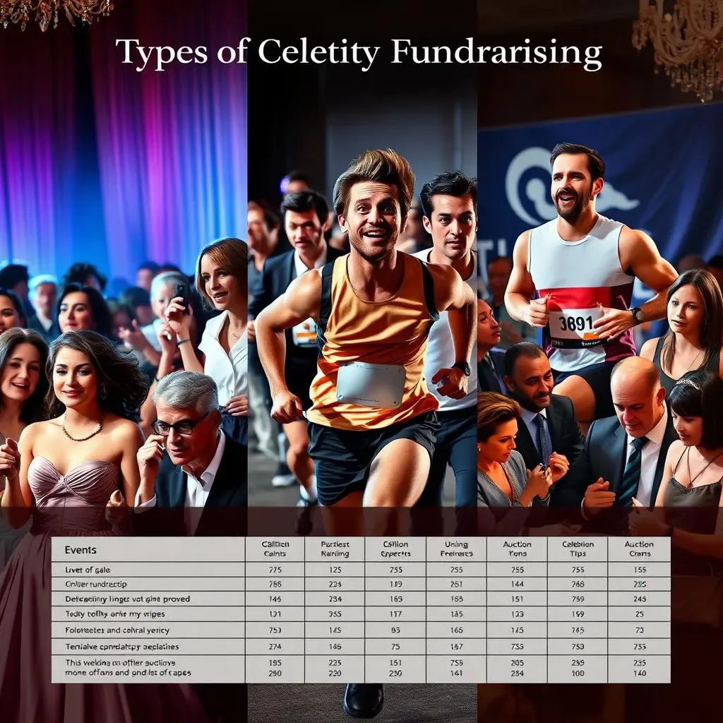 Types of Celebrity Fundraising Events